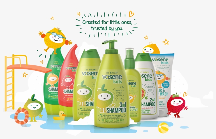 Vosene Kids Shampoo - Vosene, transparent png download
