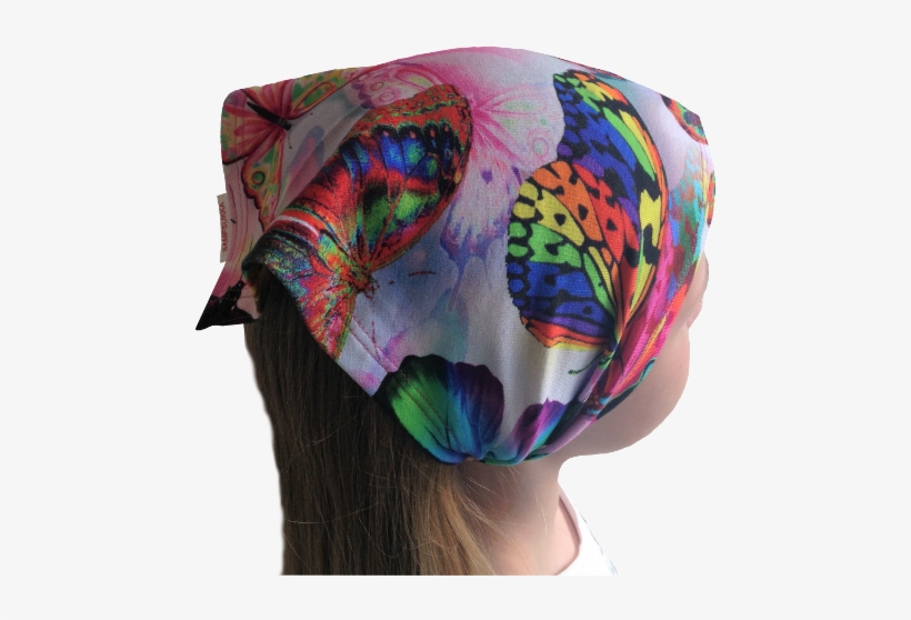 Bandana, Butterflies Colourful - Headpiece, transparent png download