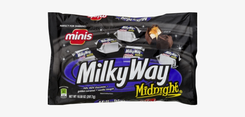 Milky Way Midnight Bar Minis, transparent png download