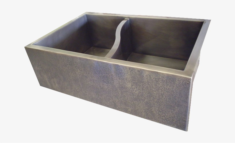 T332 Nickel Silver Double Basin Farmhouse Sink With - Farmhouse Sinks With Dividers, transparent png download