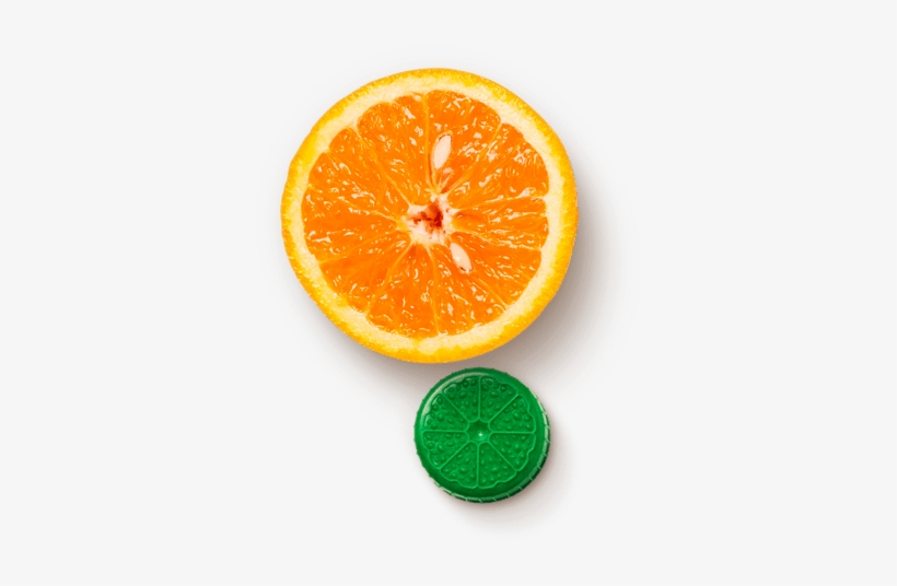 Orange Slice Lid On Florida's Natural Brand Orange - Orange Cross Section, transparent png download