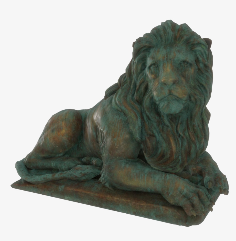 Fo4 Lion Statue Right - Lion, transparent png download
