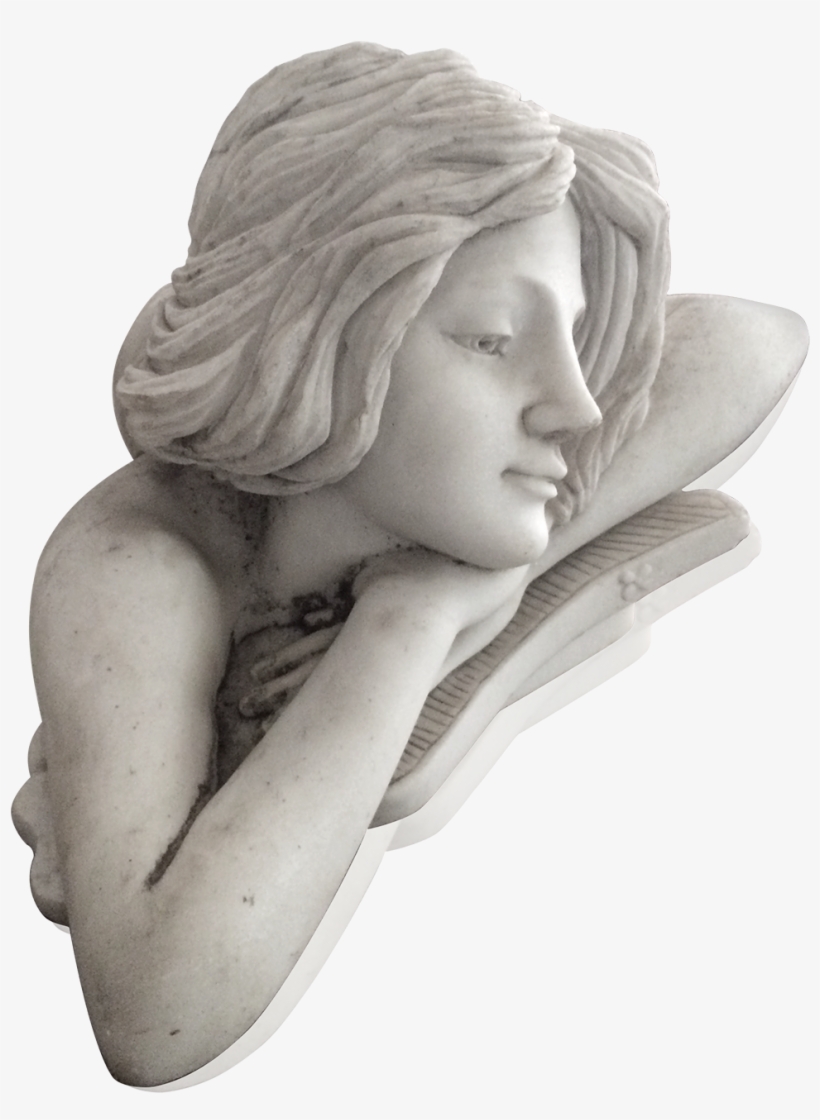 Italian School Art Nouveau Marble Sculpture Of Beautiful - Statue, transparent png download