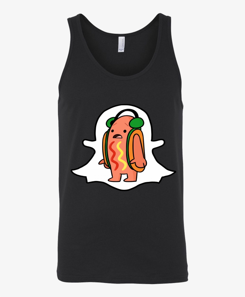 Dancing Hotdog Snapchat Filter Mask Funny Meme Social - Shirt, transparent png download