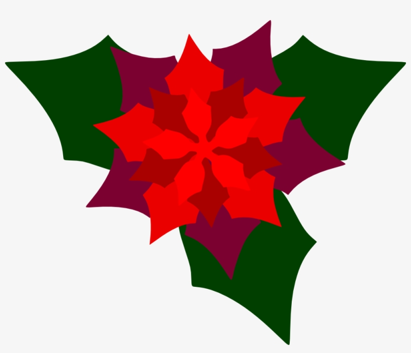 Poinsettia Holiday Decor, transparent png download