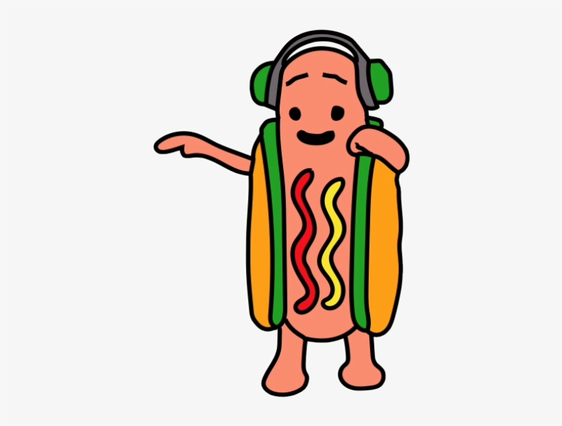 Report Abuse - Hot Dog Cartoon Snapchat, transparent png download