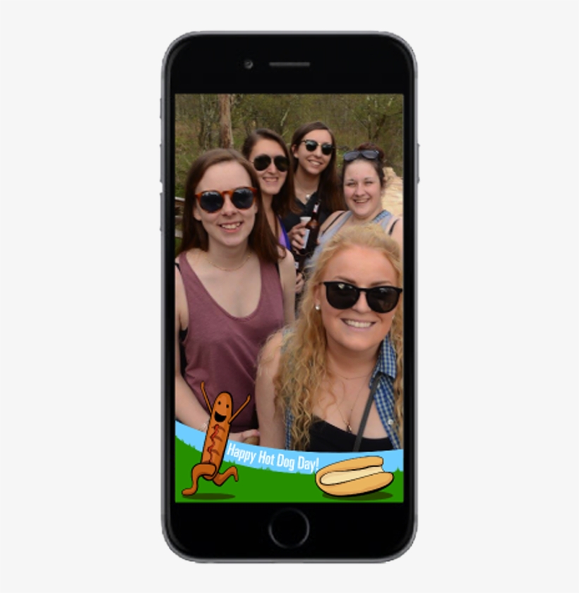 Snapchat Filters In Phones 04, transparent png download