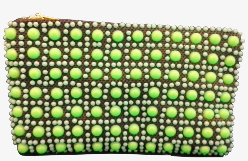 Green Blue Plastic Beaded Coin Small Clutch Purse Hong, transparent png download