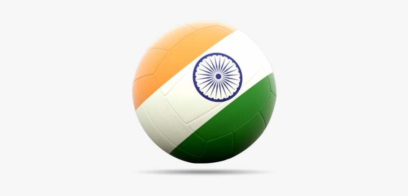 Download Volleyball Icon For Non-commercial Use - India Flag On Ball Hd, transparent png download