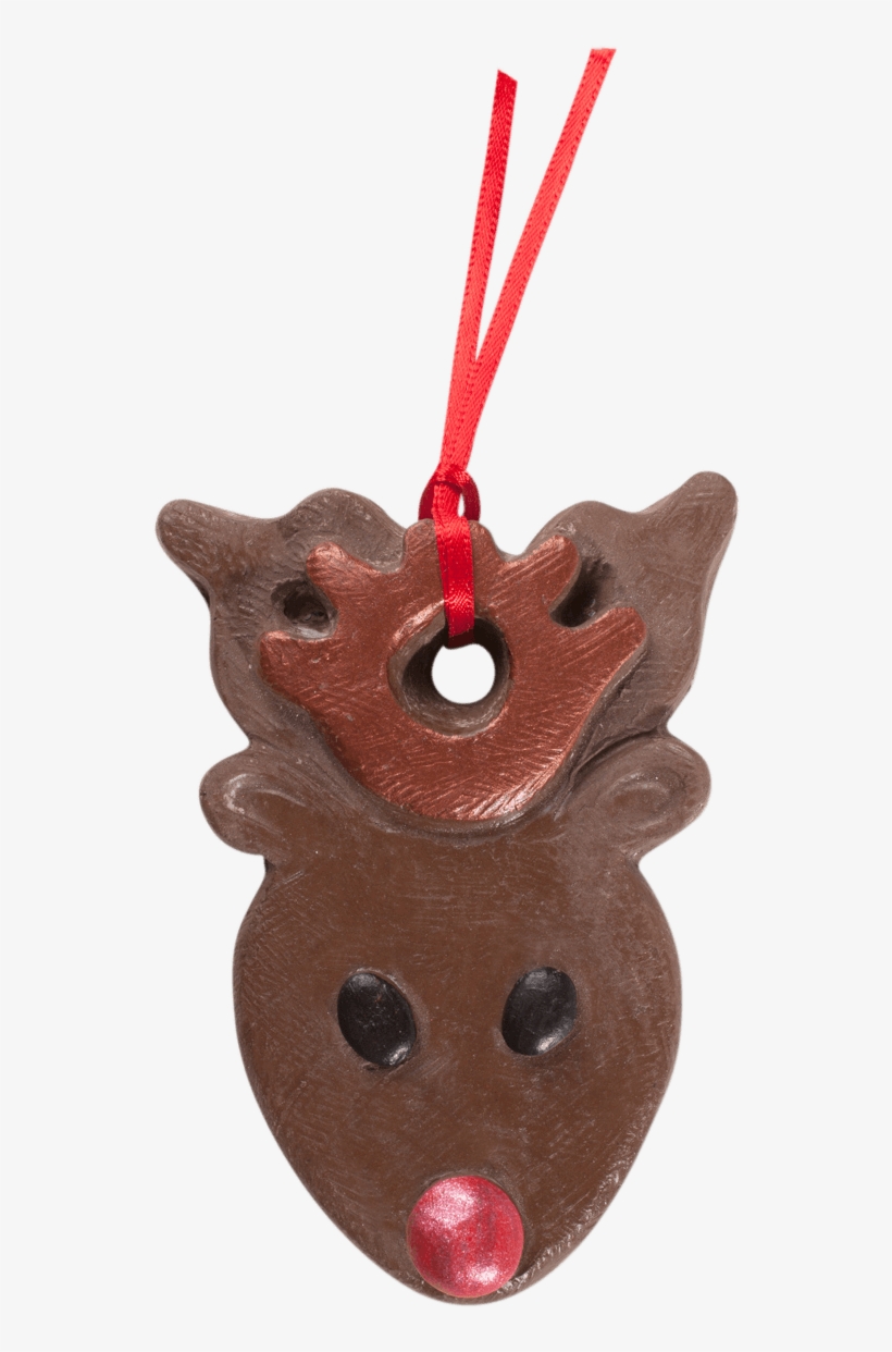 Complete With A Bright Red Nose, This Fun Reindeer - Chocolate, transparent png download