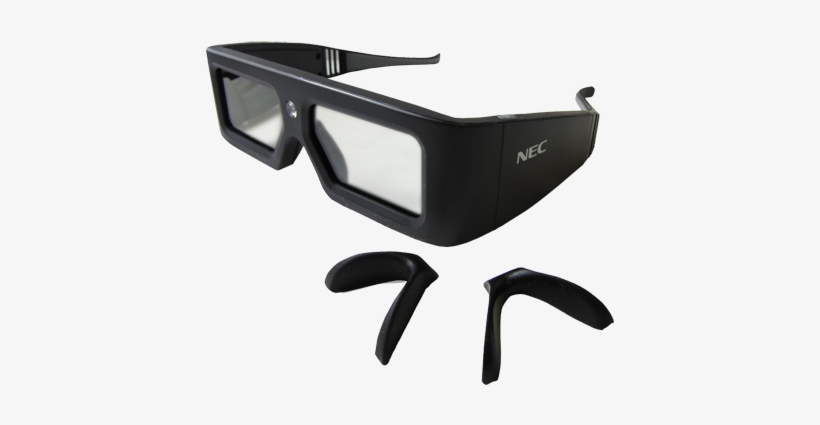 Active Shutter Glasses - Nec 3d Starter Kit 3d Glasses, transparent png download