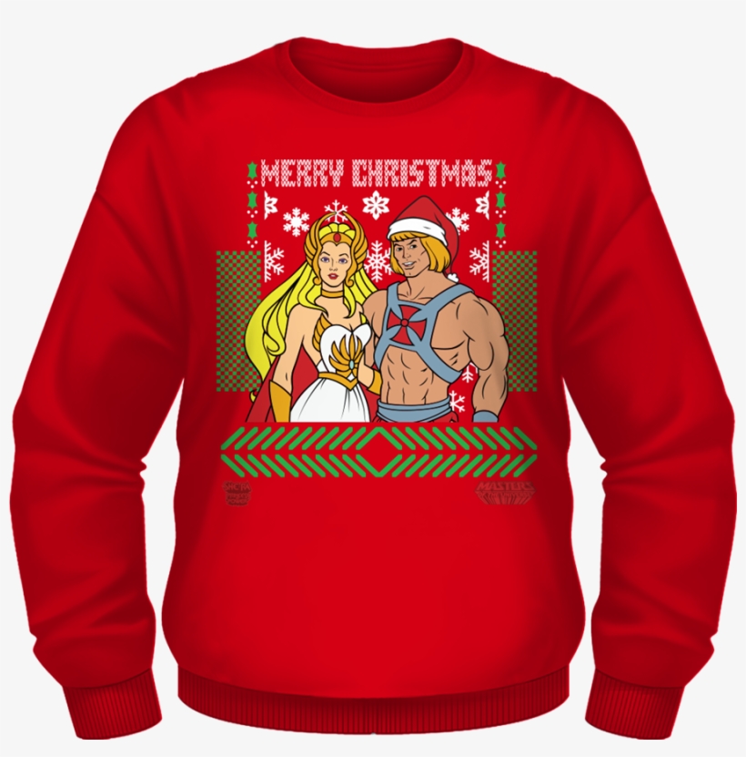 He Man She Ra Christmas Faux Sweater - Ac/dc Sweatshirt A Very Ac/dc Xmas, transparent png download