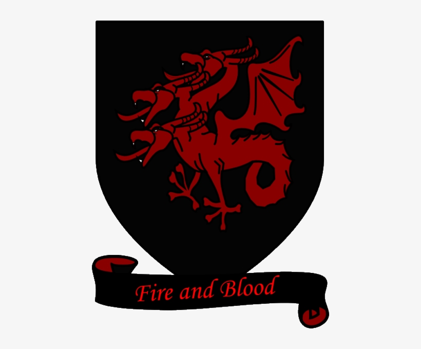 A Song Of Ice And Fire Arms Of House Targaryen Black - Fire And Blood Dragon, transparent png download