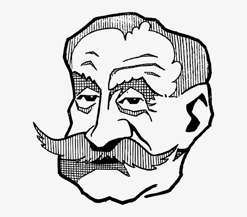 Man, Portrait, Face, Person, Mustache, Ferdinand - Ferdinand De Saussure Dibujo, transparent png download