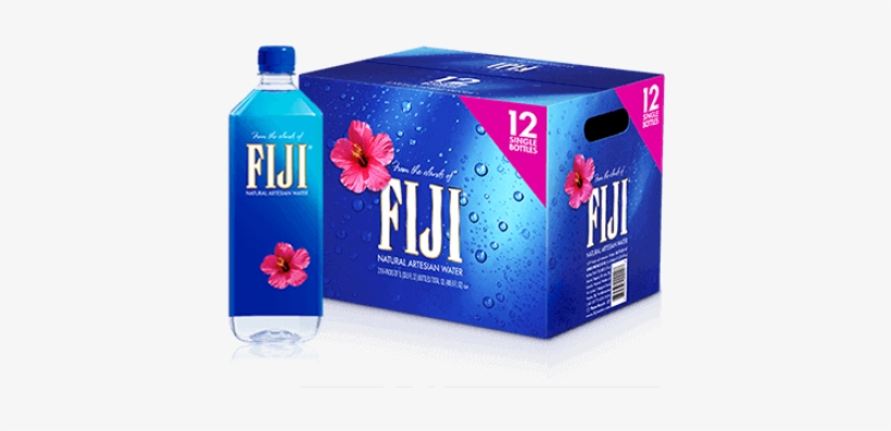 Fiji Still Water 12 X 1l - Fiji Natural Artesian Water - 24 Count, 16.9 Fl Oz, transparent png download