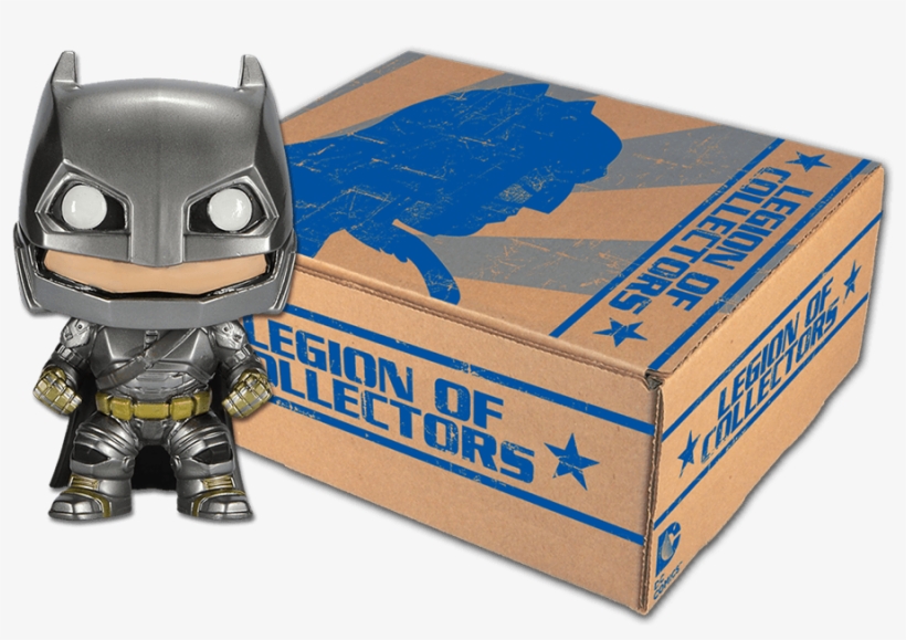 Funko And Dc Announces Legion Of Collectors Box - Figurine Pop Armored Batman, transparent png download