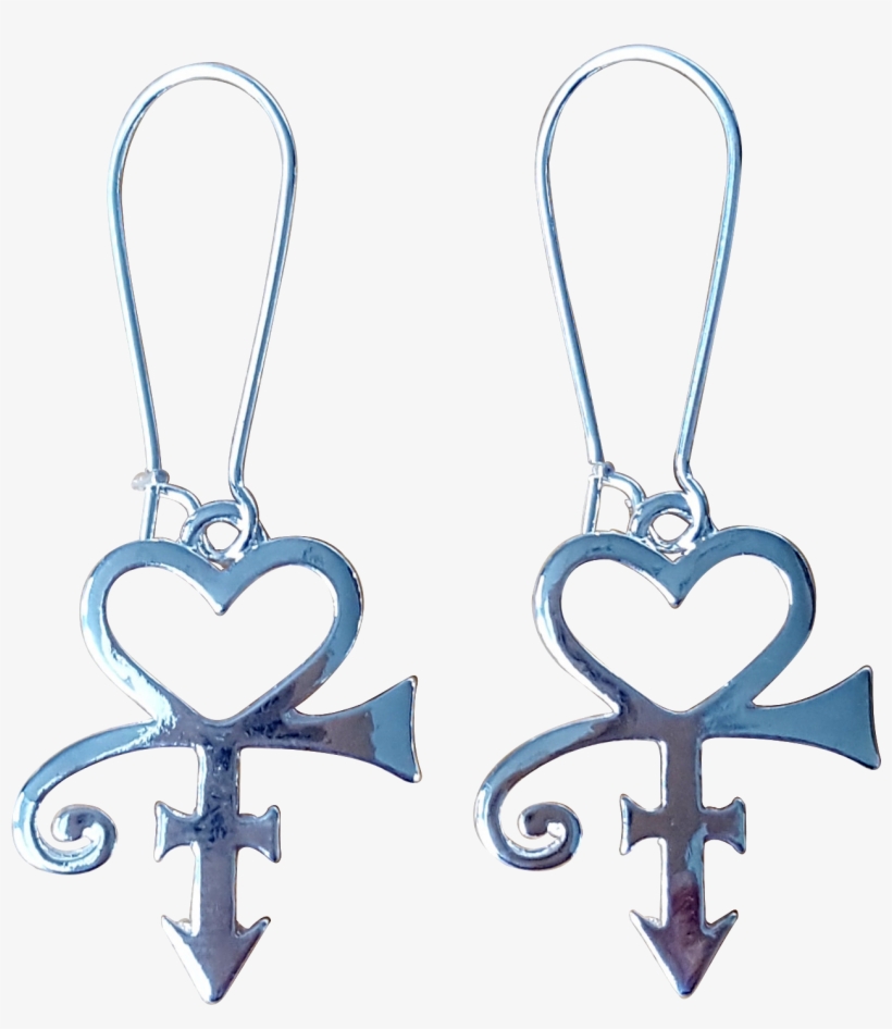 Prince Love Symbol Earrings, Very Cute - Earrings, transparent png download