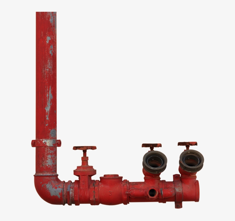 Tube, Fire-extinguishing System, Fire Fighting Water - Fire Pipe Png, transparent png download