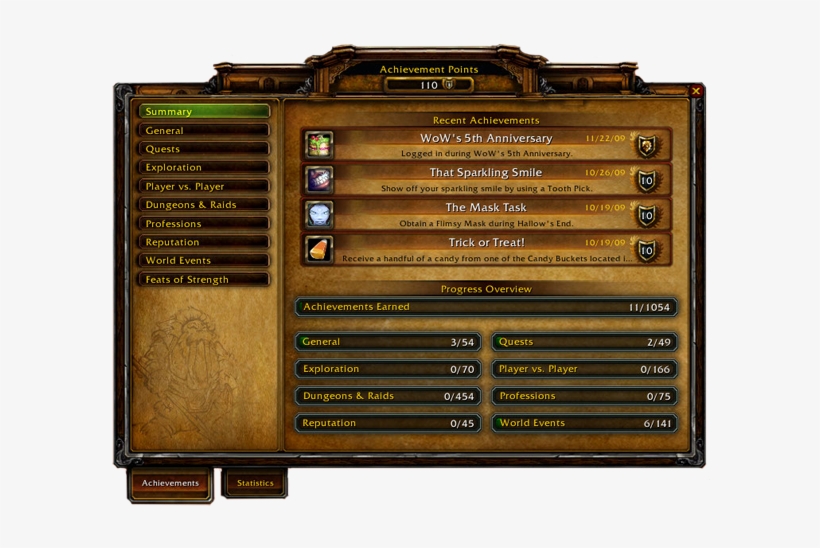 Wow Achievement Window, transparent png download