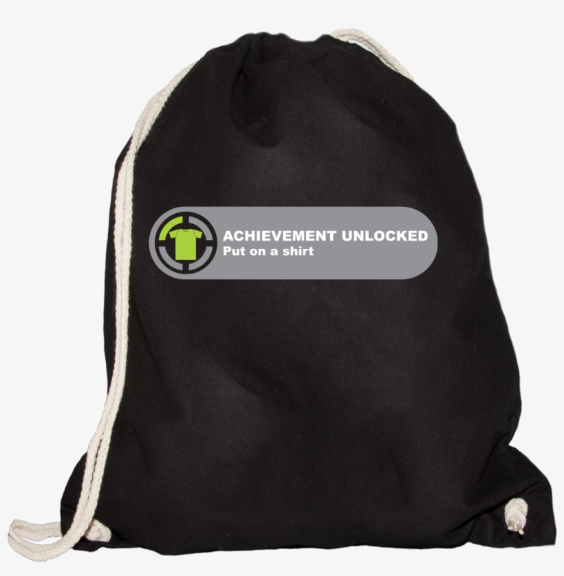 Achievement Unlocked Sonstiges Gymsac Schwarz, transparent png download