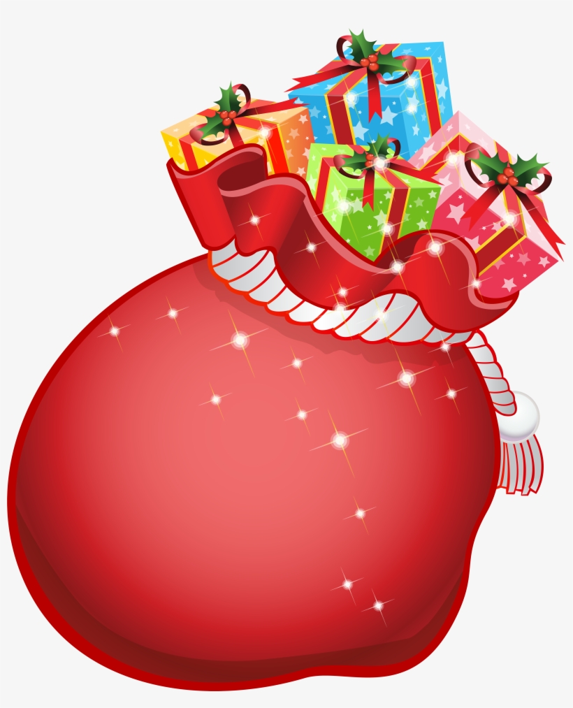 Santa Bag Png, transparent png download
