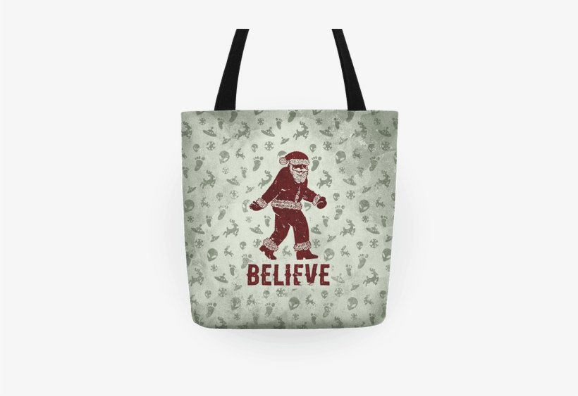 Believe Santa Is Real Tote Bag - Believe Santa Is Real Tote Bag: Funny Tote Bag From, transparent png download