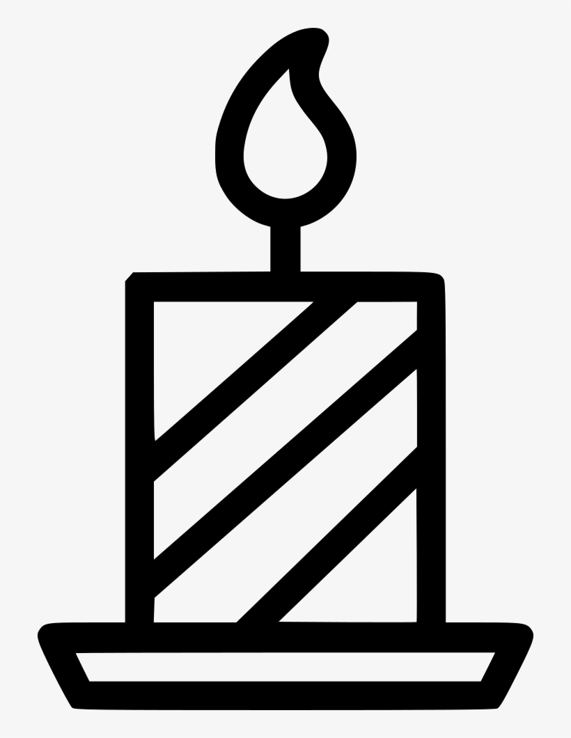 Christmas Candle - - Icon, transparent png download