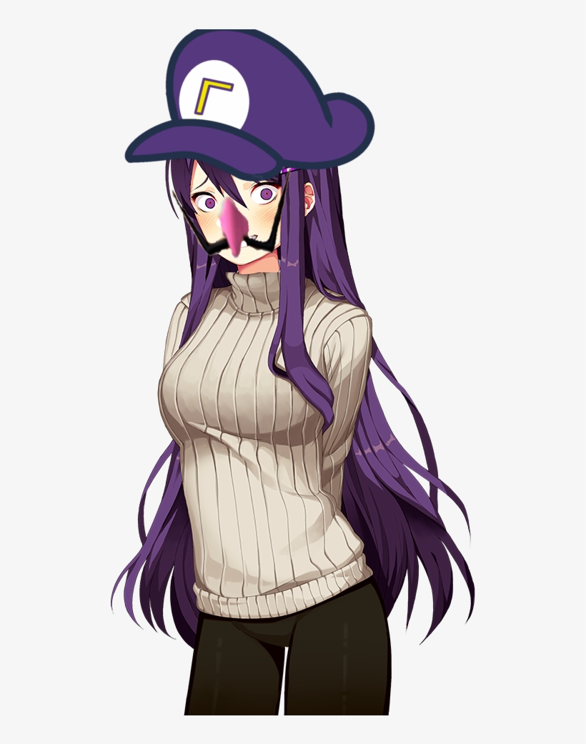 Edited Mediawayurigi - - Doki Doki Yuri Sweater, transparent png download
