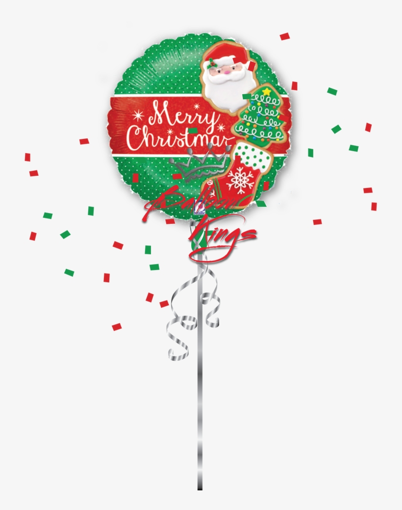 Merry Christmas Cookies - Christmas Cookie 18 Inch Foil Balloon, transparent png download