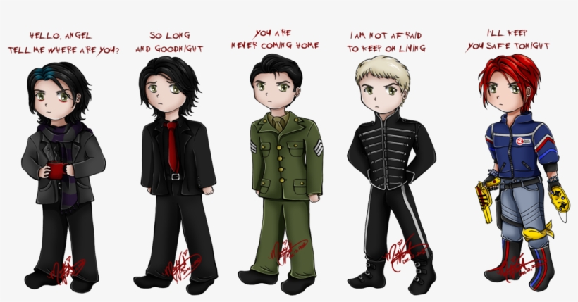 Chibi Gerard Way By Sassylilpanda - Evolution Of Gerard Way's Hair, transparent png download