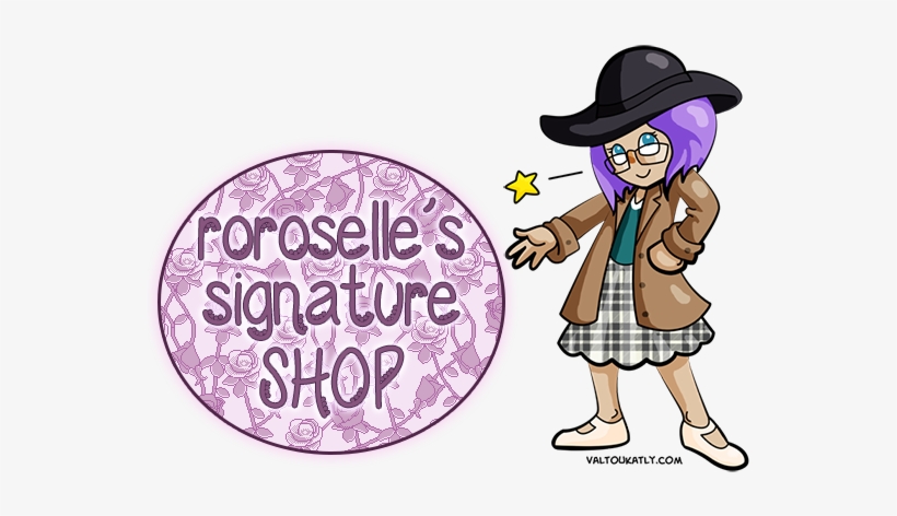 Roroselle's Signature Shop [closed] - Cartoon, transparent png download