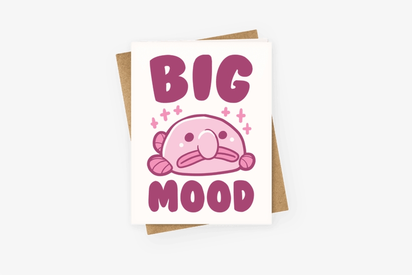 Blob Fish Greeting Card - Blobfish, transparent png download