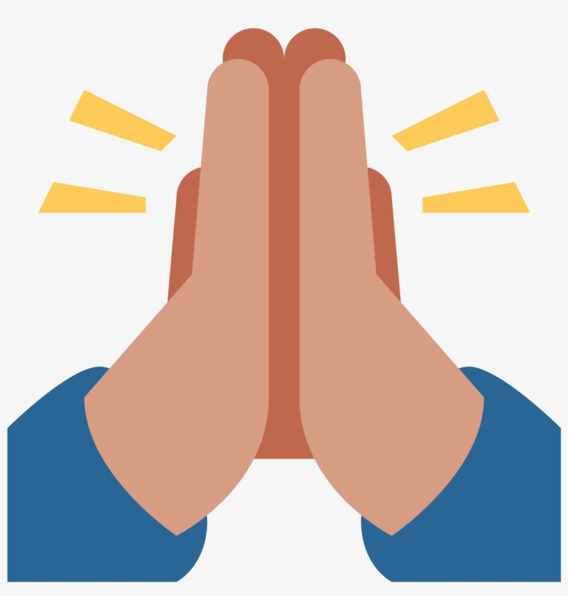 Open - Folded Hands Emoji Png, transparent png download