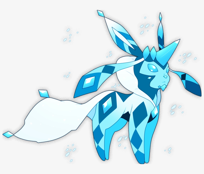 Pokemon Shiny Mega Glaceon Is A Fictional Character - Shiny Glaceon, transparent png download