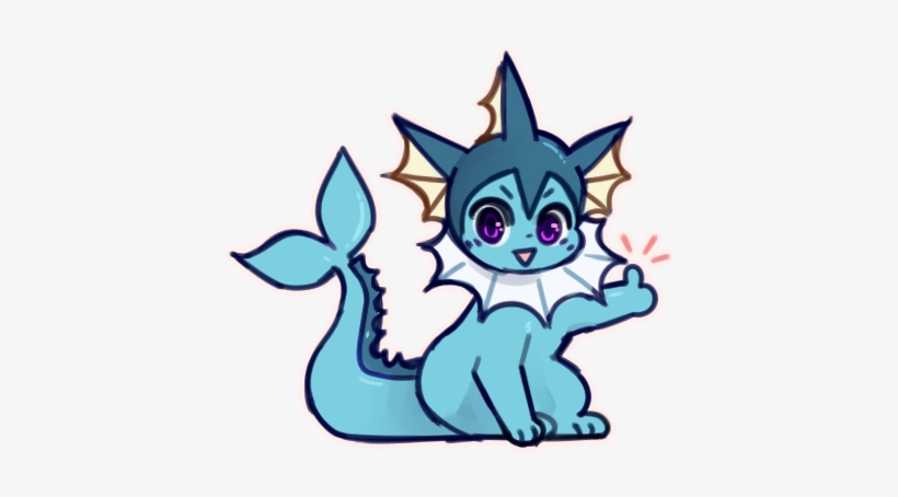 Vaporeon Support Squad - Cartoon, transparent png download