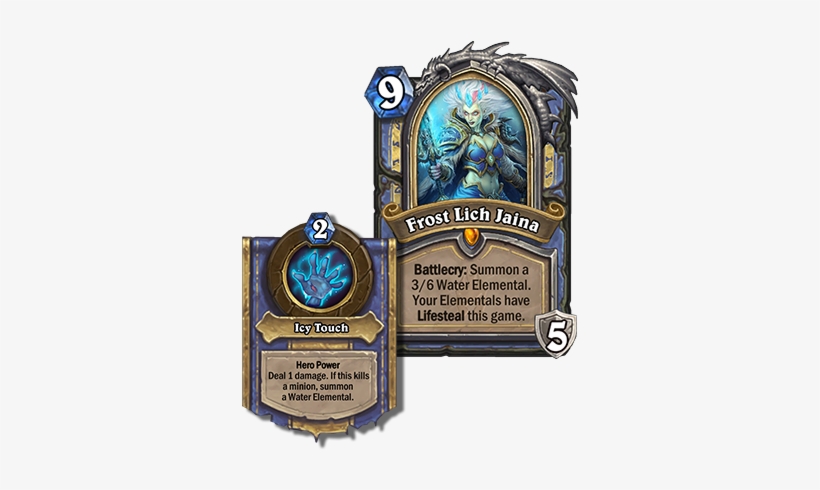 Home Of Icecrown Citadel, And The Dreaded Lich King - Frost Lich Jaina Hearthstone, transparent png download