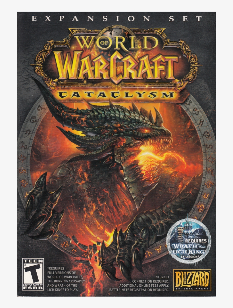 World Of Warcraft Cataclysm Expansion - World Of Warcraft Cataclysm Poster, transparent png download