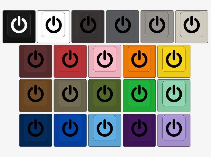 Power Symbol Cherry Mx Keycap - Debian Keycap, transparent png download