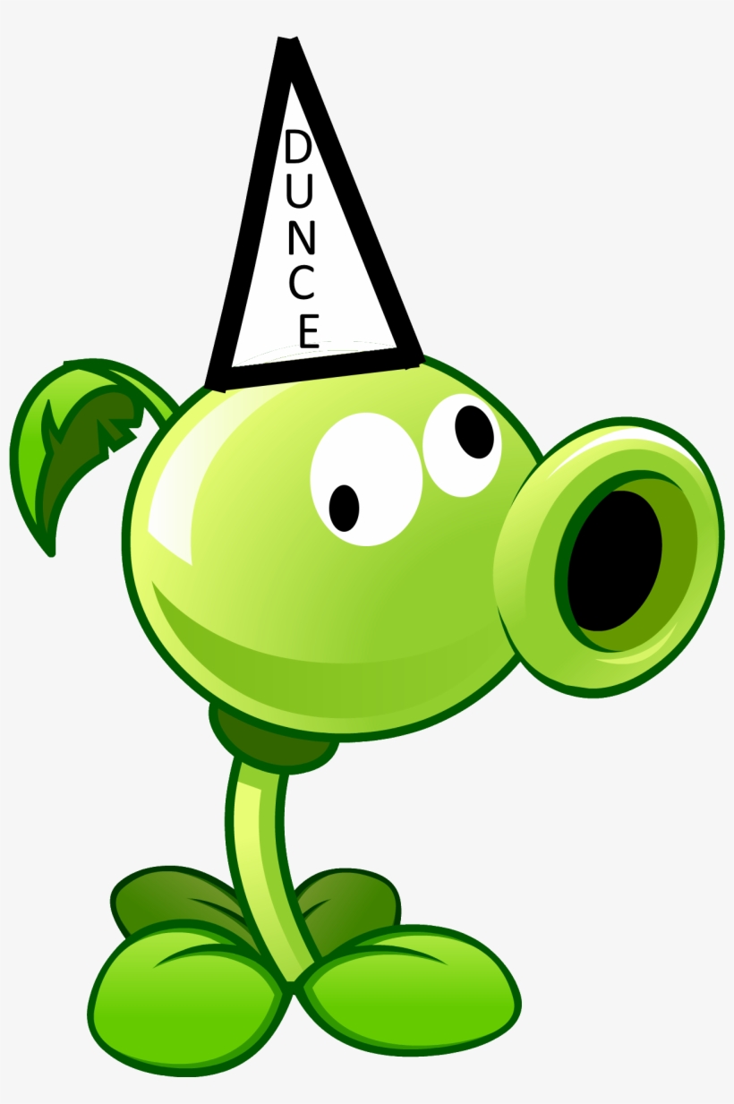 Dunce Peashooter - Character Plants Vs Zombies, transparent png download