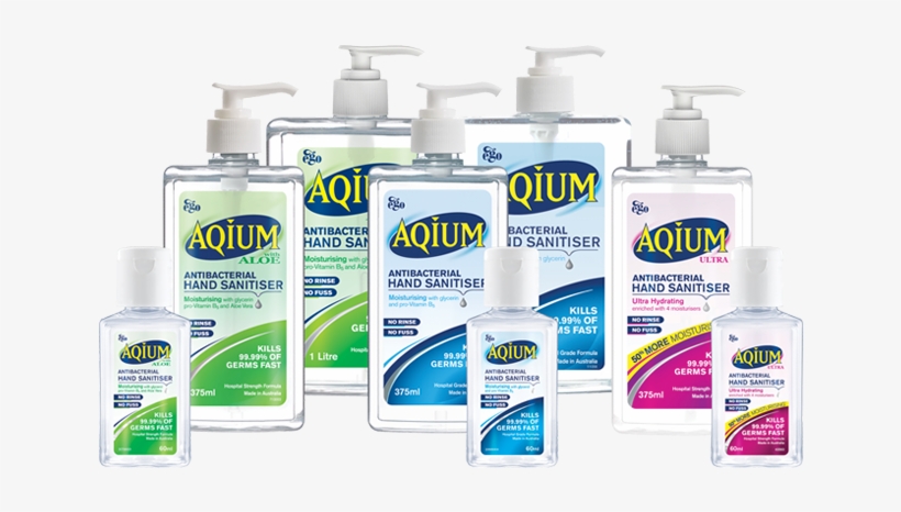 Aqium Antibacterial Hand Sanitiser With Moisturiser, transparent png download