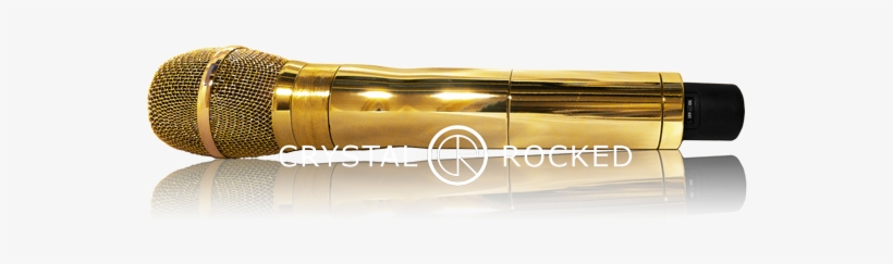 Microphone 24ct Gold Plated - Microphone Shure Gold, transparent png download