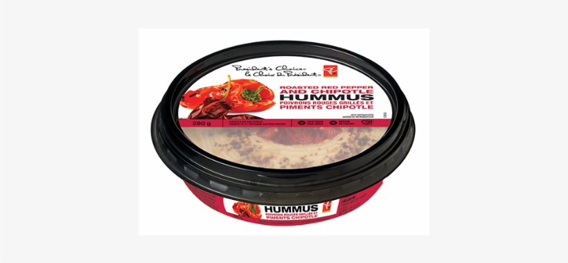 Pc Chipotle And Roasted Red Peppers Topped Hummus Chickpea - Chickpea, transparent png download