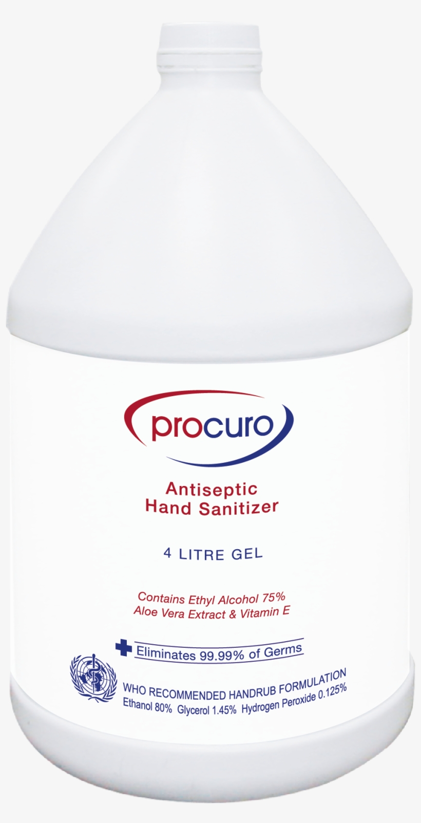 Antiseptic Hand Sanitizer 4litre Gel - Hand, transparent png download