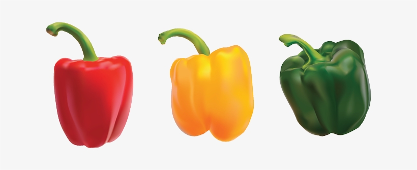 Peppers, Bell Pepper, Sweet Pepper, Vegetables - Capsicum Clipart, transparent png download