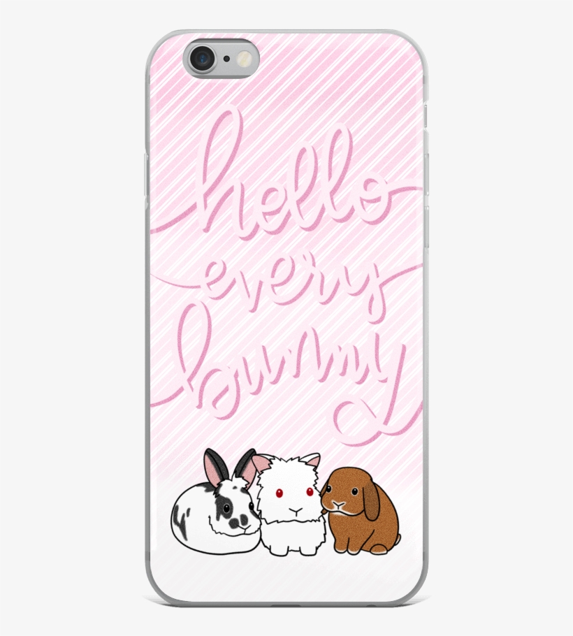 Three Cute Bunnies Iphone Case - Mobile Phone Case, transparent png download