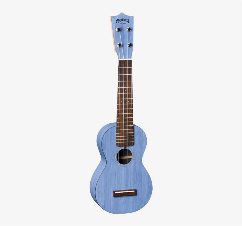 0x Uke Bamboo Blue - Martin 2017 0x Uke Bamboo Soprano Ukulele, Blue, transparent png download