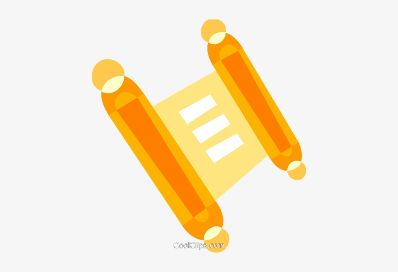 Torah Or Scrolls Royalty Free Vector Clip Art Illustration, transparent png download
