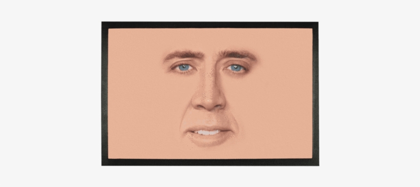 Cage Face ﻿sublimation Doormat - Nick Cage, transparent png download
