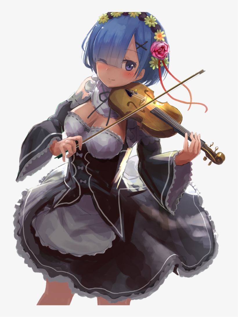 Mah Irrelevant Stuff - Re Zero Rem Violin, transparent png download