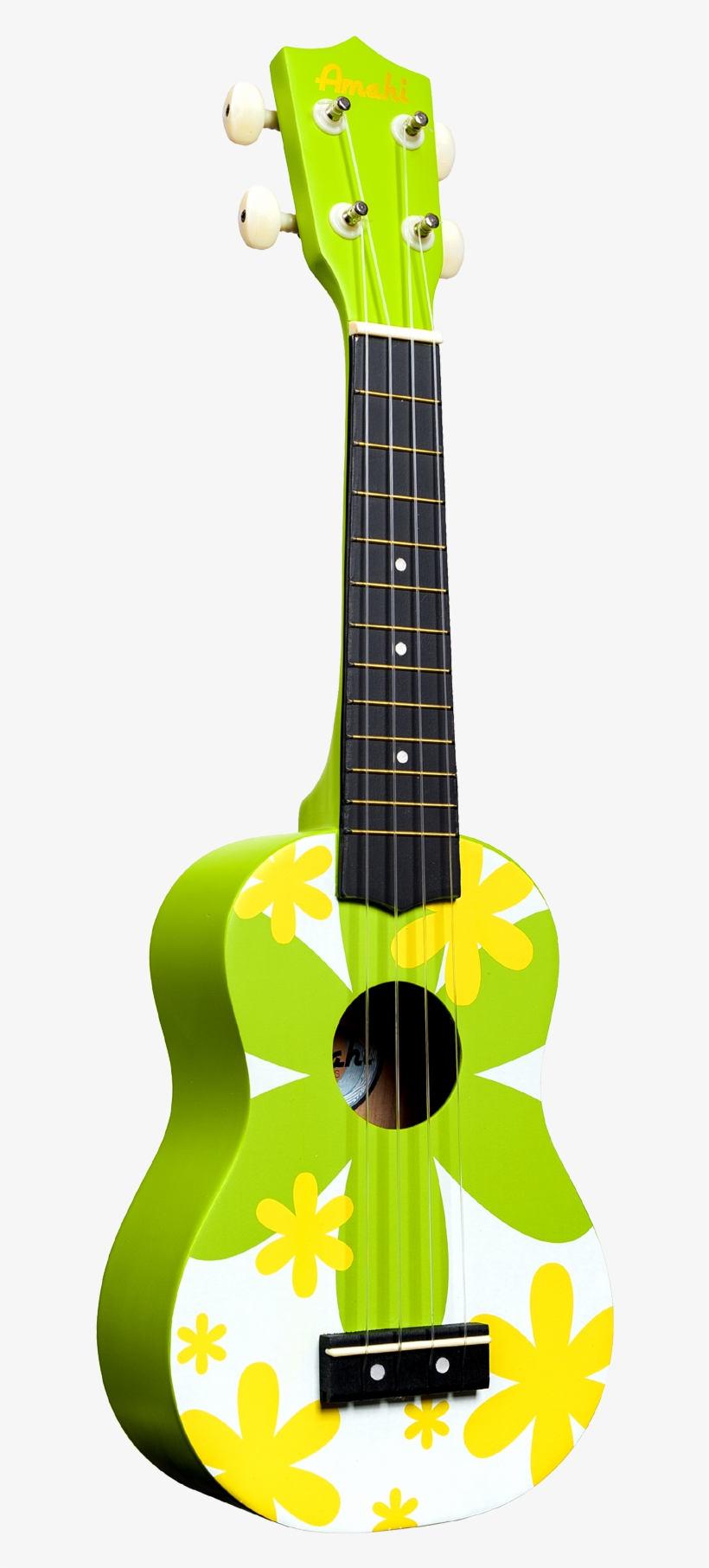 Green Flower Ukulele, transparent png download